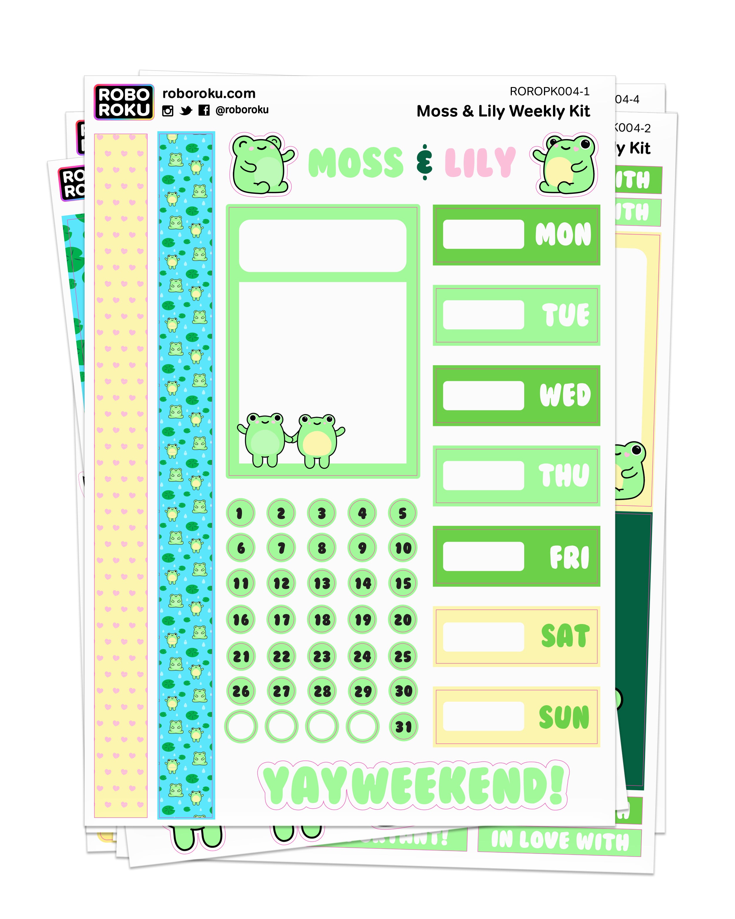 Spend Less Week Budget - Kawaii Planner Stickers – Robo Roku