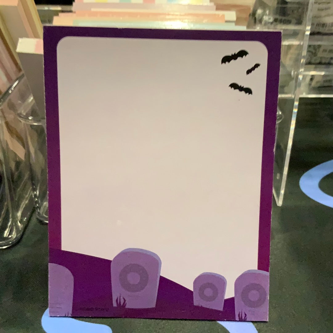 Bittersweet Hollow Graveyard A2 Memo Pad Robo Roku