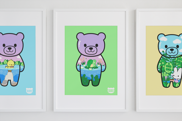 Grow Bears™ - Lily Frog - 5"x7" Art Print