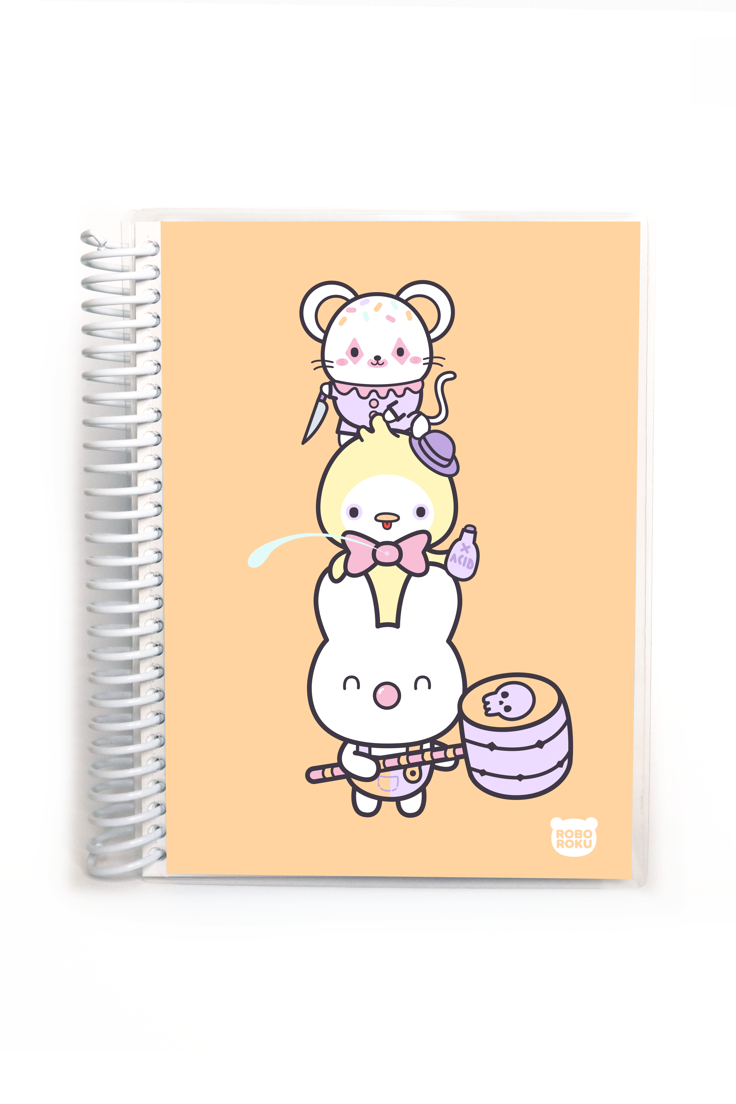 Kawaii Notebook, Kawaii Journal, Spiral Bound Journal, Cute Kawaii