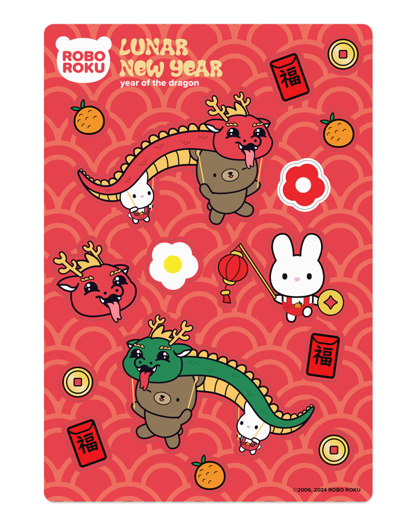 Gloss Sticker Sheet - Lunar New Year '24 - Year of the Dragon