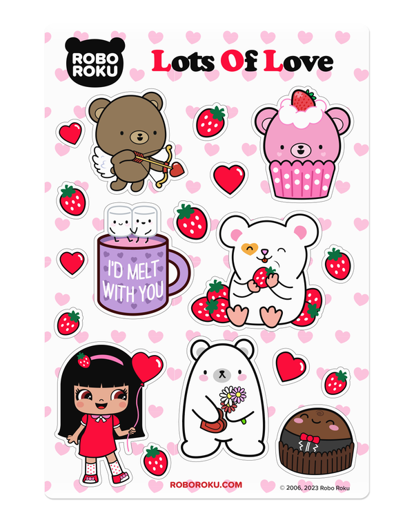 Lots of Love Gloss Sticker Sheet