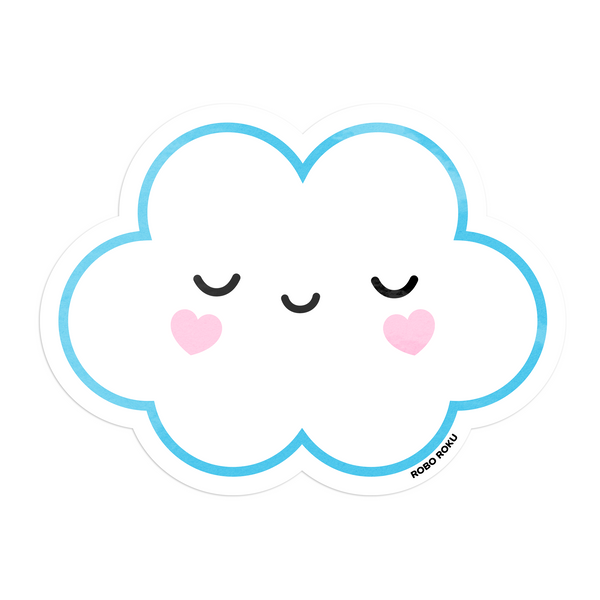 Sleepy Cutie Cloud Vinyl Sticker