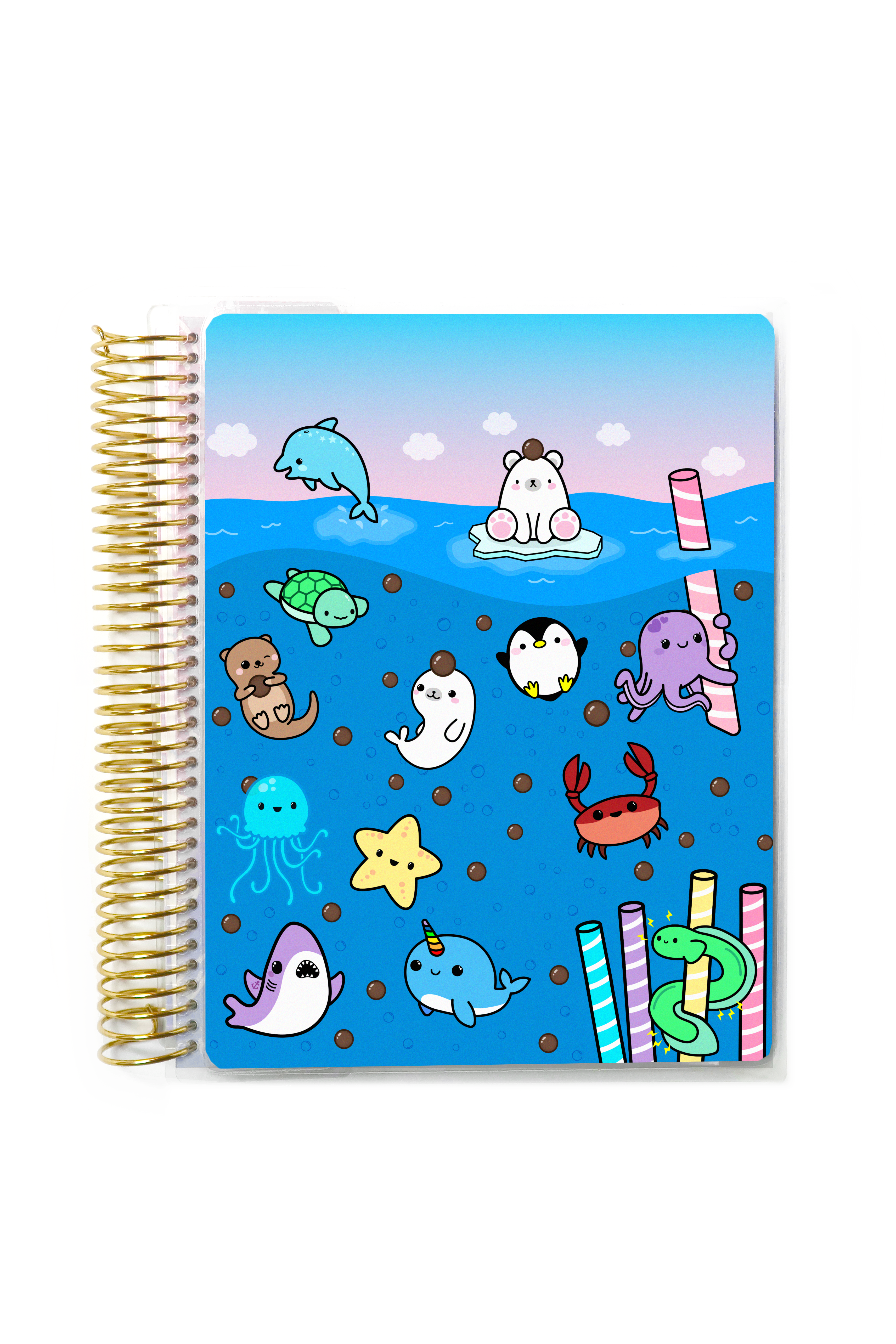 Kawaii Bubble Tea Fruits Notebook Planner - Limited Edition