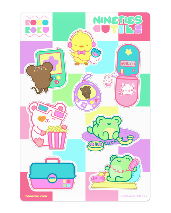 90's Cuties Gloss Sticker Sheet