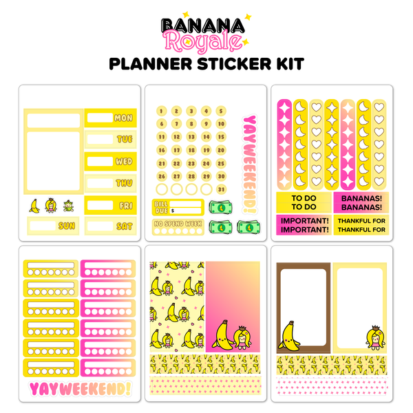 Banana Royale Planner Weekly Kit