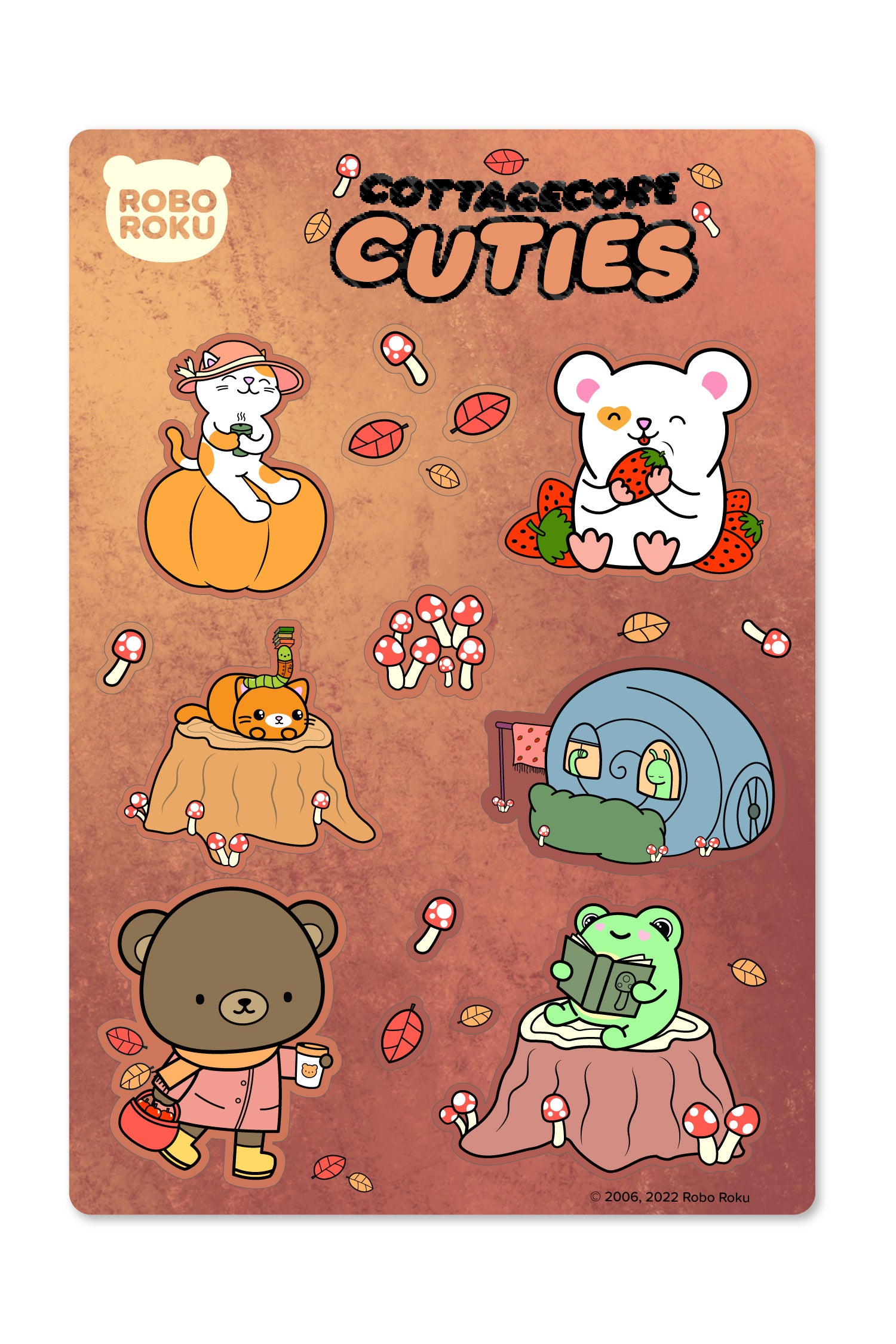 Cottagecore Cuties Gloss Sticker Sheet – Robo Roku