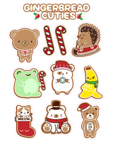 Gingerbread Cuties Sticker Pack