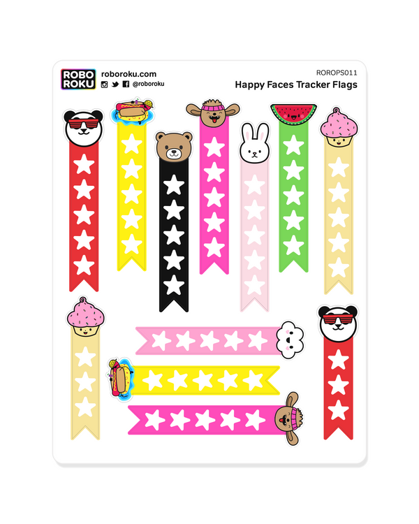 Friendly Faces Flags - Planner Stickers