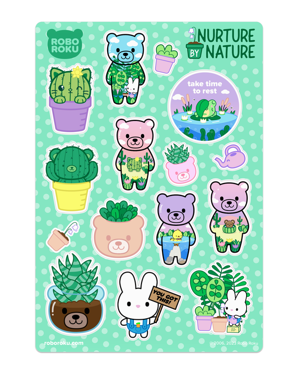 Nurture by Nature - Gloss Sticker Sheet