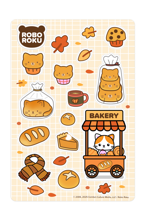 Cozy Comforts - Bakery - Gloss Sticker Sheet
