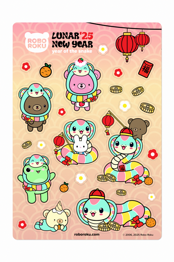 Year of the Snake - Lunar New Year '25 - Gloss Sticker Sheet