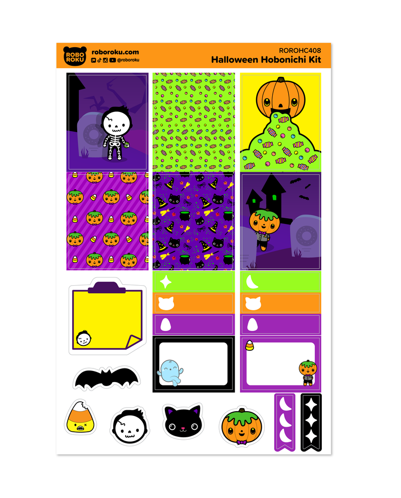 Halloween Hobonichi Cousin A5 weekly kit