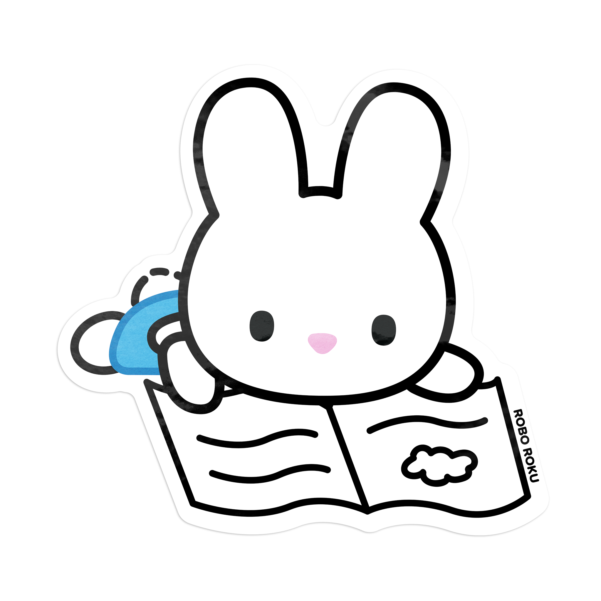 Boba Bunny Reading Time Vinyl Sticker – Robo Roku