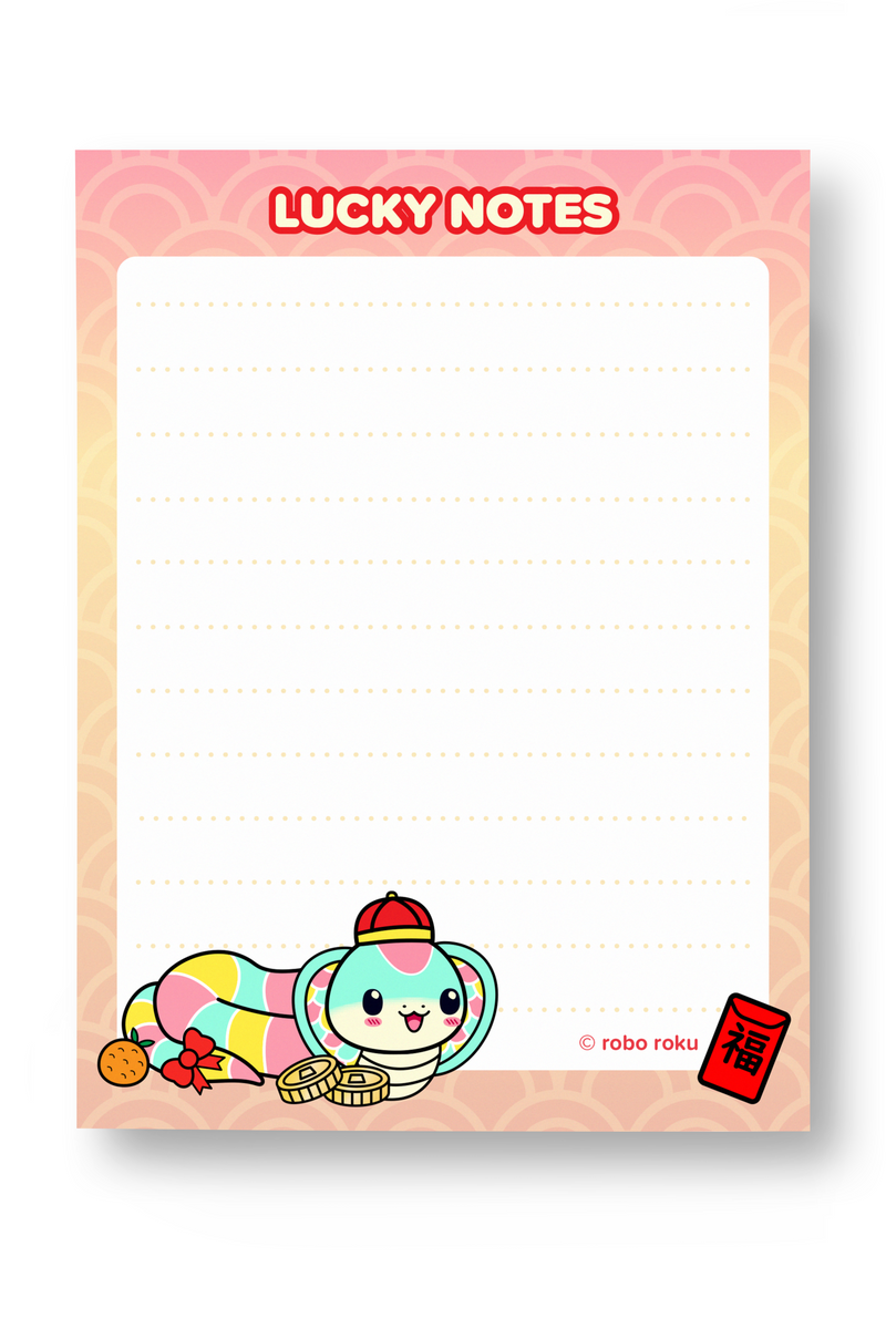 Year of the Snake - Lunar New Year '25 - A2 Memo Pad