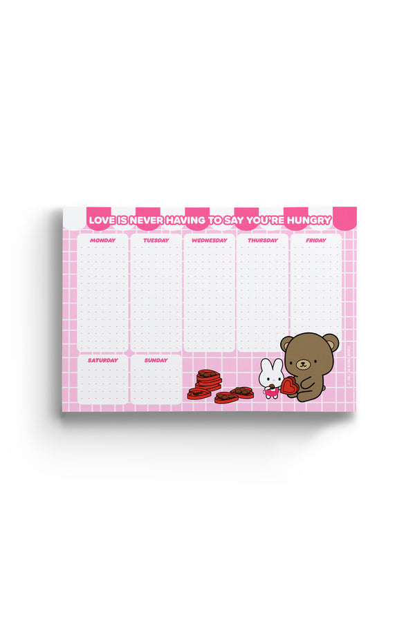 Puddin' & Boba Love- A5 Weekly Planner Pad