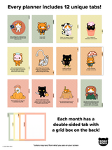 2025 Deluxe CUTE AF Planner - Bad Mews Cats