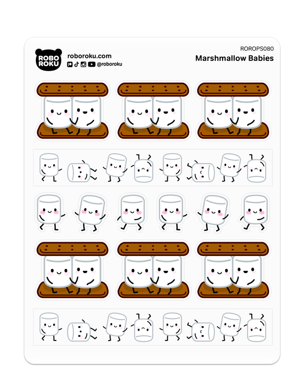 Marshmallow Babies - Planner Stickers