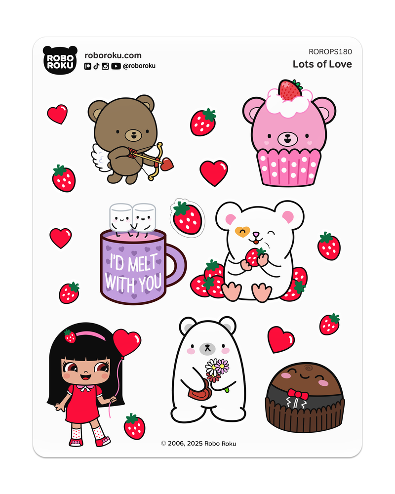 Lots of Love Decorative Planner Stickers