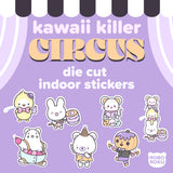 Kawaii Killer Circus Indoor Sticker Pack