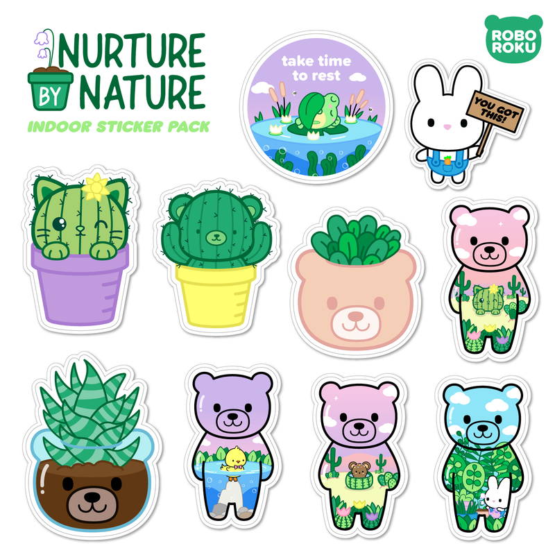 Nurture by Nature - Sticker Pack – Robo Roku