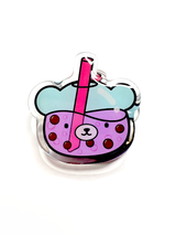 Bubble Tea Bear Head - Acrylic Stationery Clip