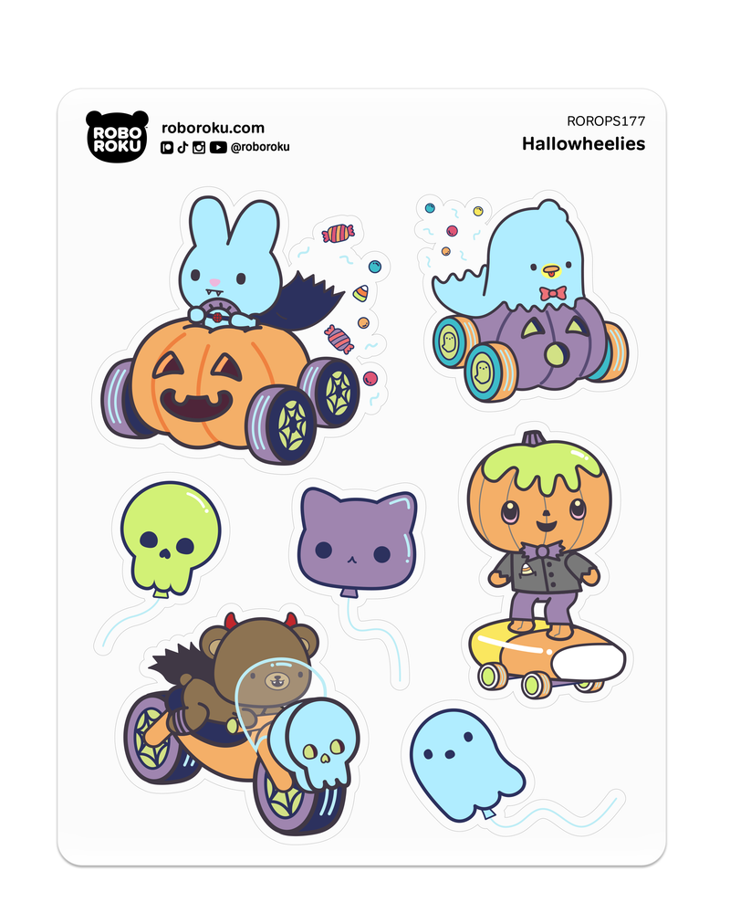 Hallowheelies - Planner Stickers