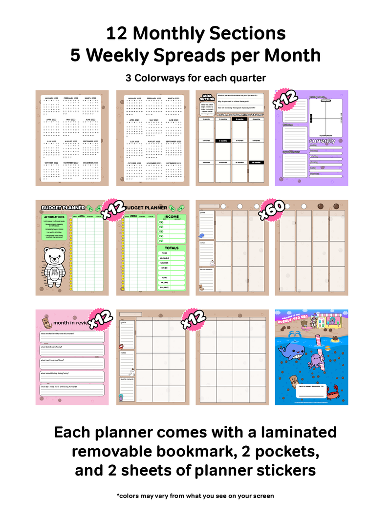 Bubble Tea Bae CUTE AF™ Planner