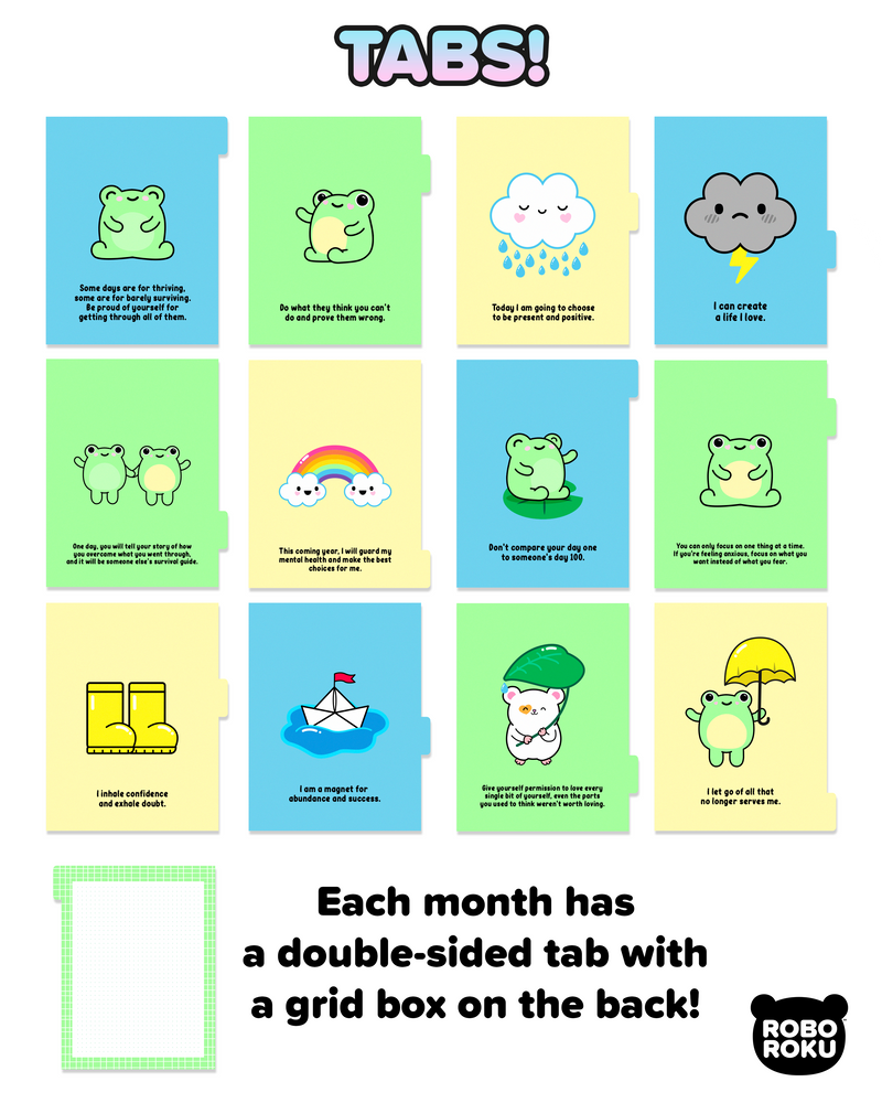 Moss & Lily Frogs CUTE AF™ Planner