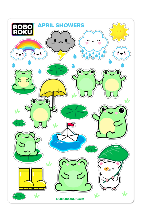 April Showers Gloss Sticker Sheet
