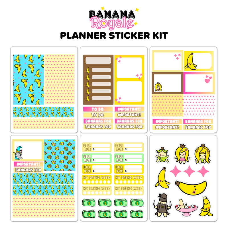 Banana Royale Planner Weekly Kit
