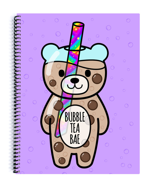 Bubble Tea Bae Spiral Notebook
