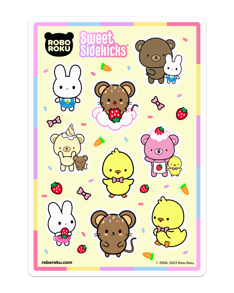 Sweet Sidekicks Gloss Sticker Sheet