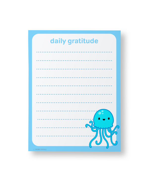 Jellyfish Daily Gratitude - A2 Memo Pad