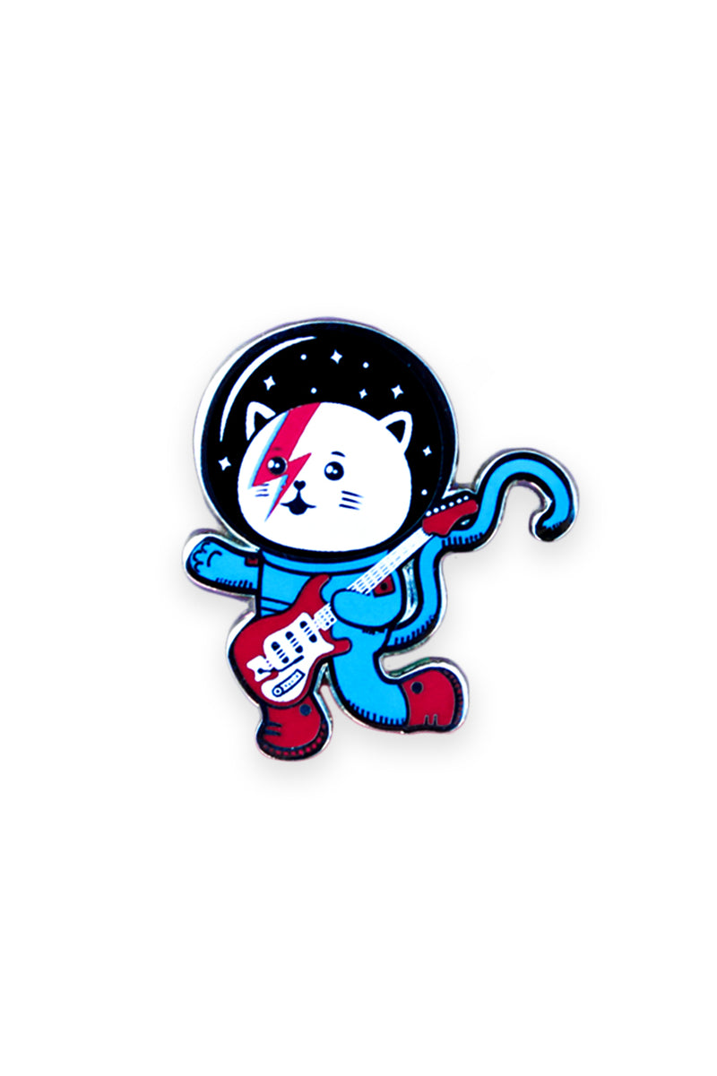 Major Tom Cat Enamel Pin Pal (Space Oddity variant)