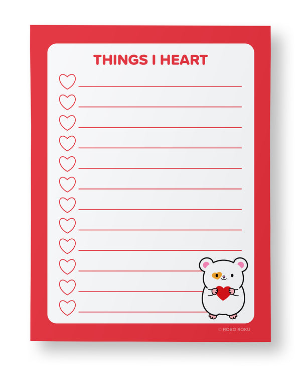 Things I Heart Daisy - A2 Memo Pad