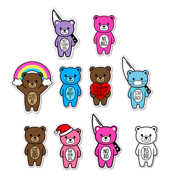 Mood Bears Sticker Pack
