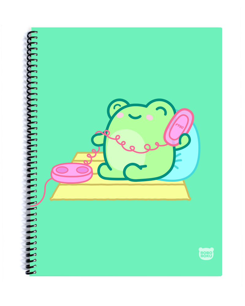 90's Cuties - Moss Frog Notebook