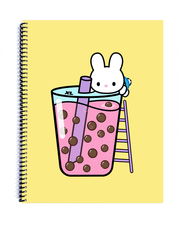 Boba Bunny Bubble Tea Notebook