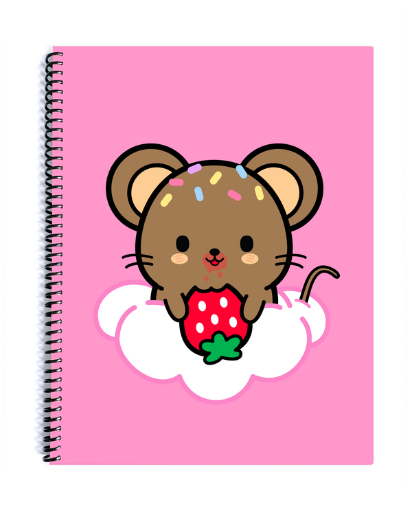 Mr. Fudge Sprinkles the Mouse Strawberry & Cream Notebook
