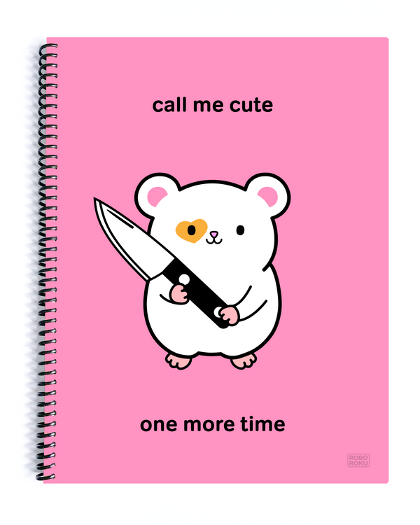 Call Me Cute Daisy Spiral Notebook