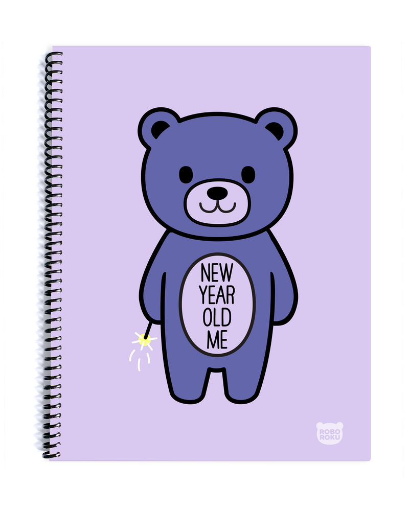 New Year, Old Me Mood Bear Notebook