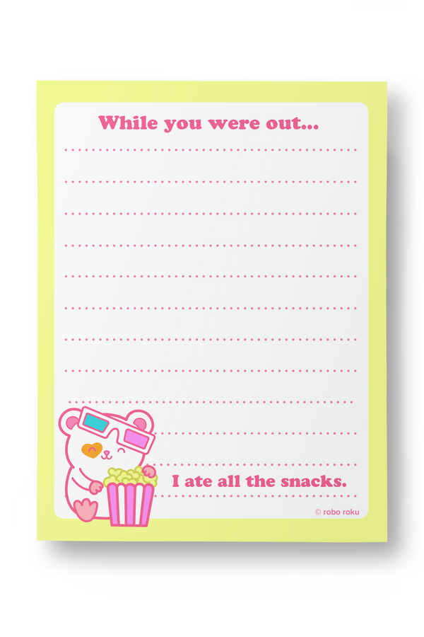 90's Cuties - While you were out Daisy - A2 Memo Pad