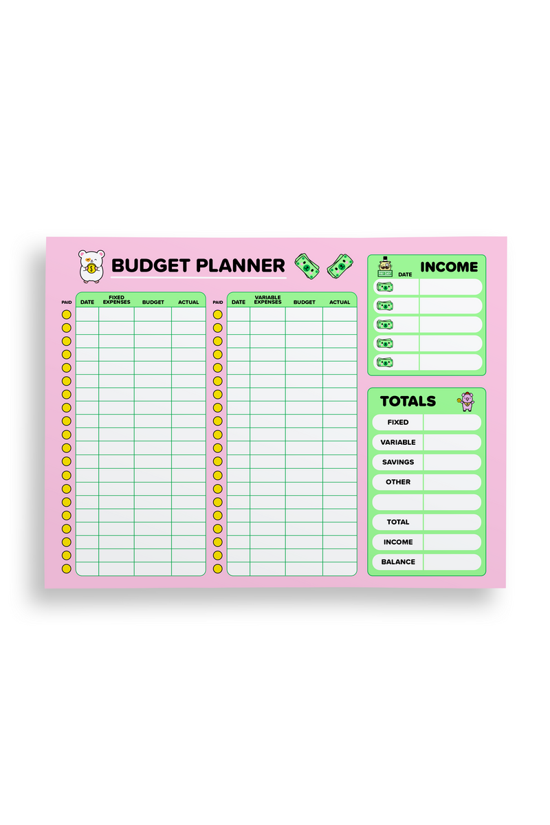 Daisy Budget Planner Desk Pad
