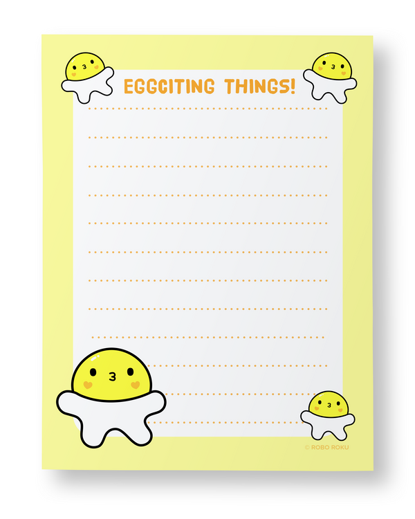 Eggciting Things - A2 Memo Pad