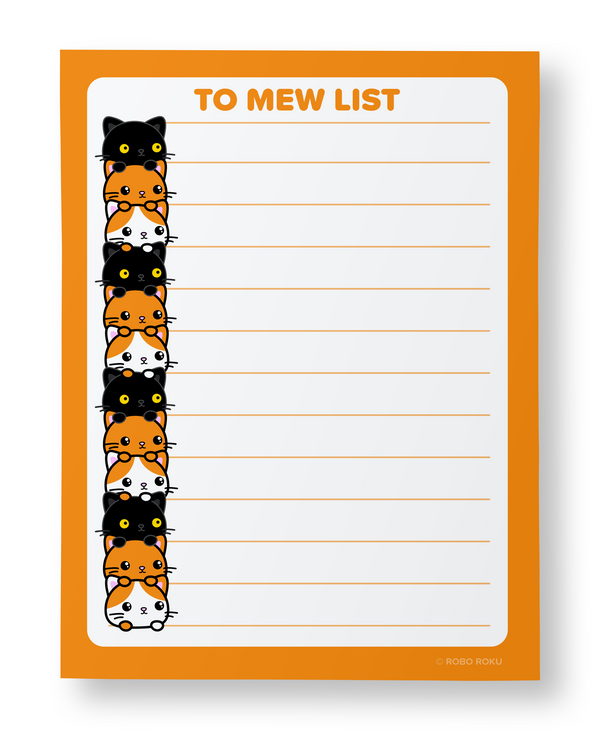 Cat Stacks To-mew List A2 Memo Pad