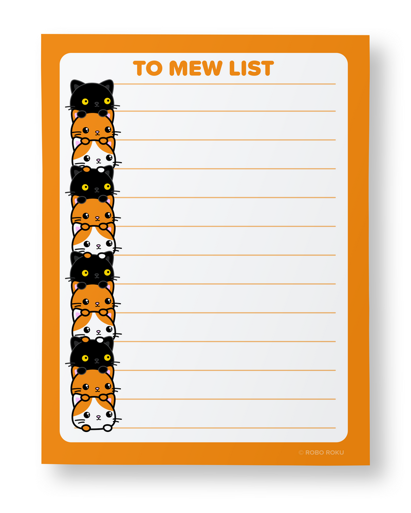 Cat Stacks To-mew List A2 Memo Pad