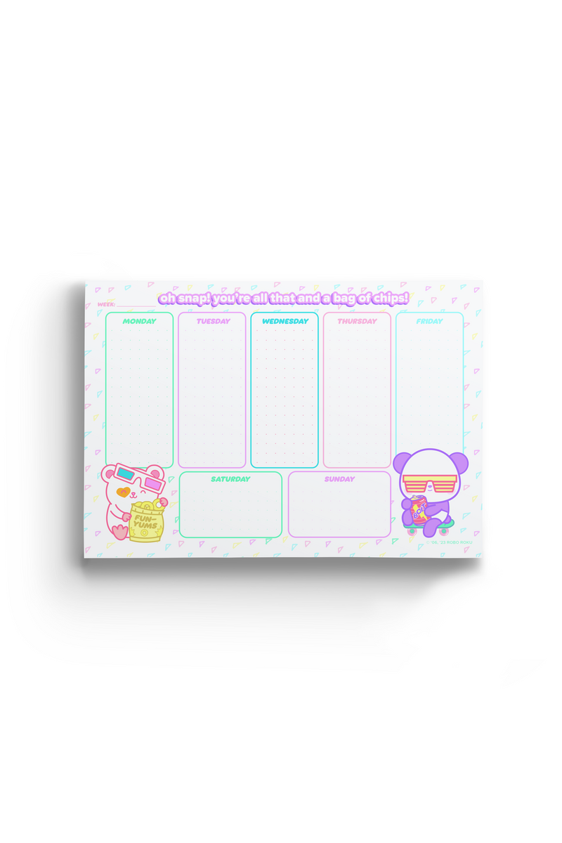 90's Cuties All That - A5 Weekly Planner Pad