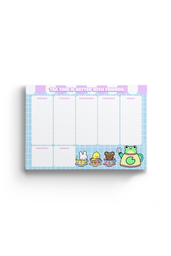 Tea Time - A5 Weekly Planner Pad