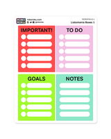 Listomania List Trackers - Planner Stickers